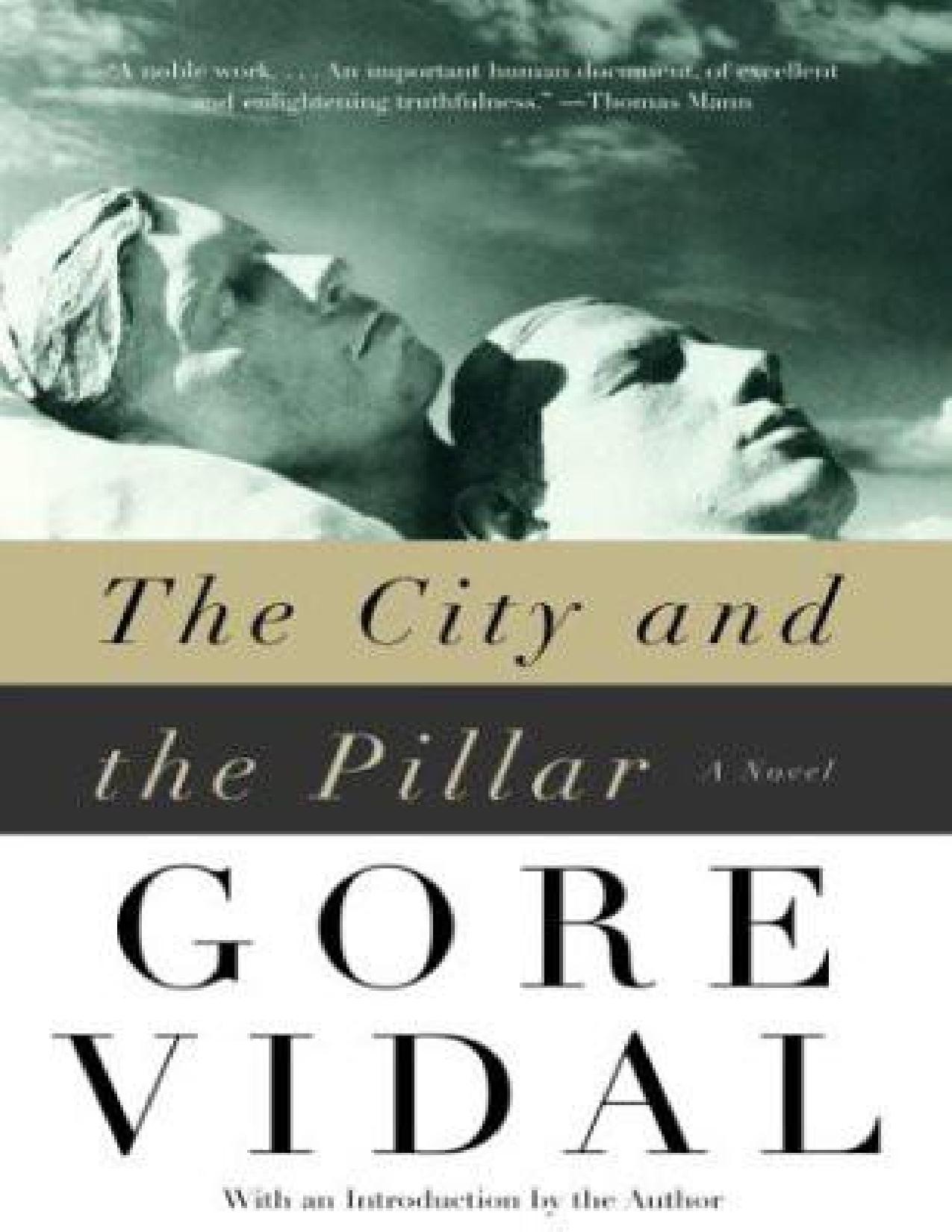 THE CITY AND THE PILLAR, A Novel