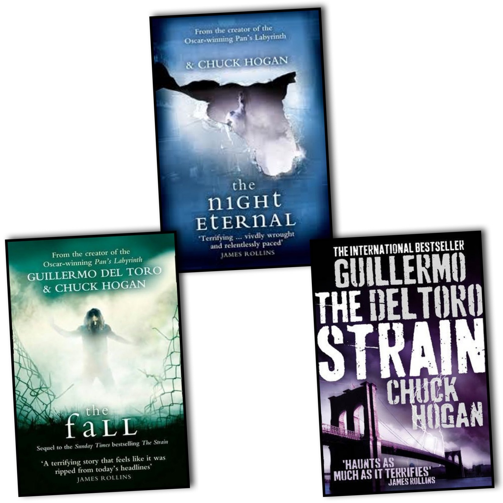 Guillermo del Toro Chuck Hogan Strain Trilogy 3 Books Collection Pack Set