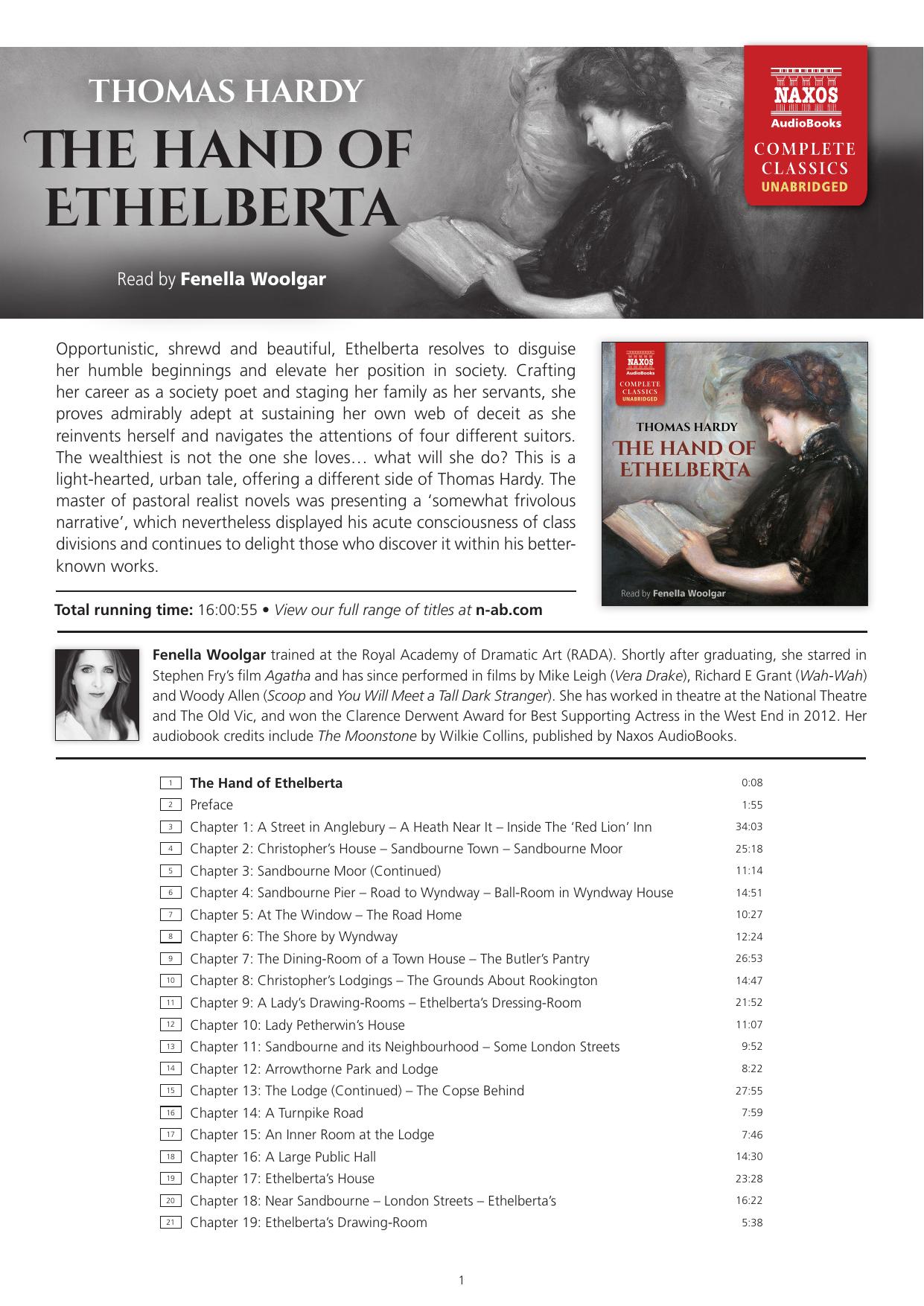 The Hand of Ethelberta Volume 1 of 3 A Comedy in Chapters