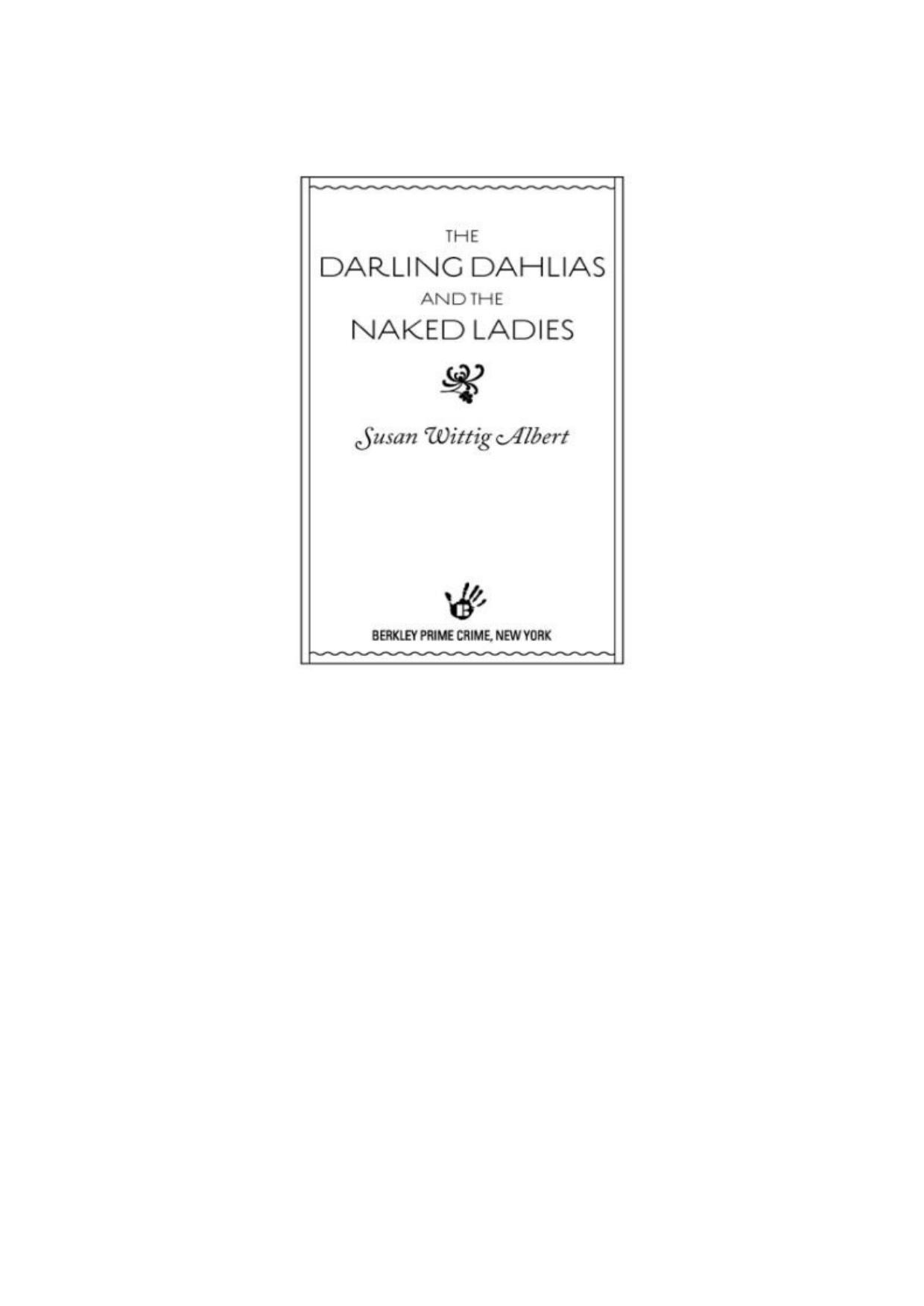 The Darling Dahlias and the Naked Ladies