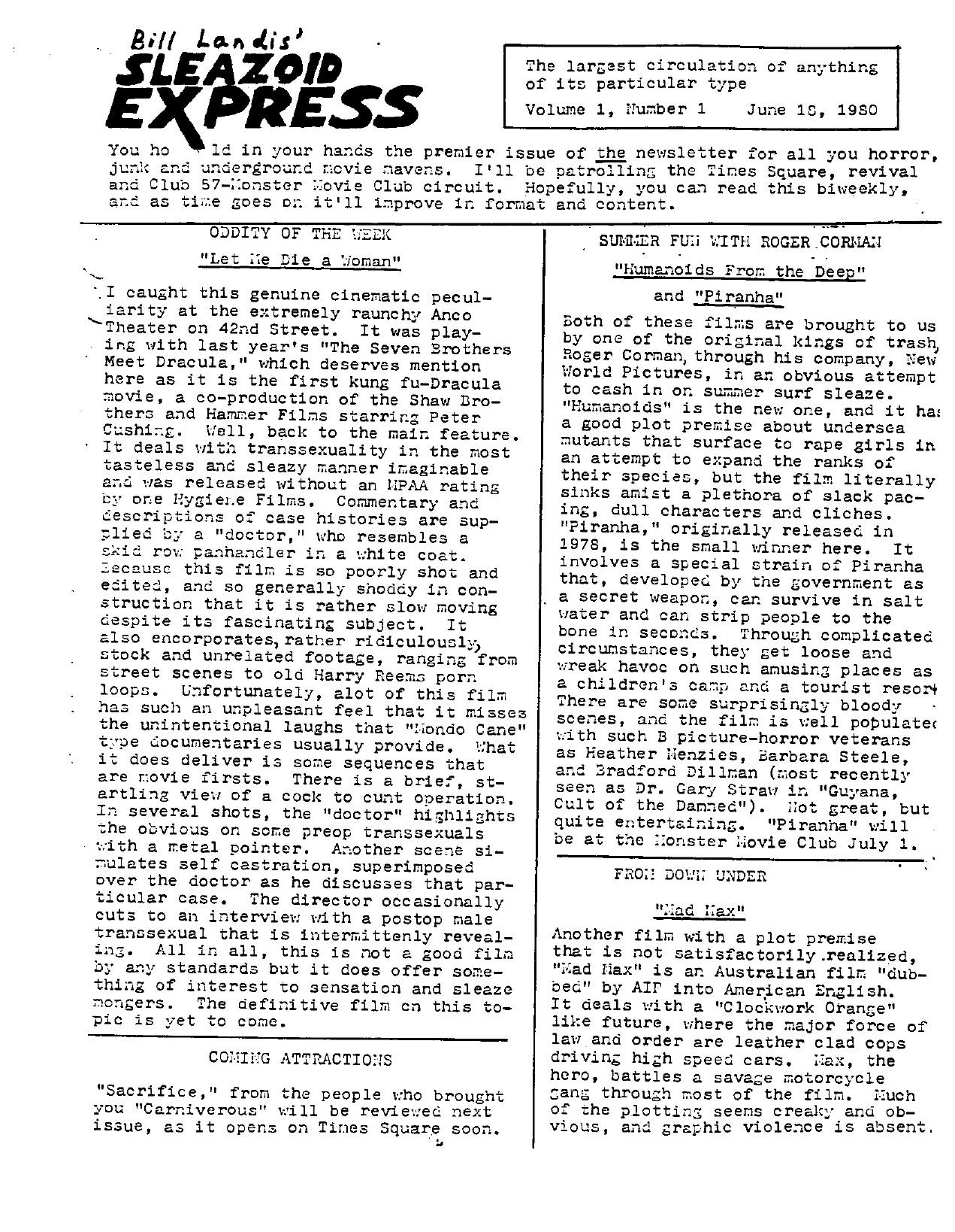 Sleazoid complete 1980-1985