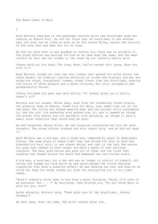 The Beast-Jewel of Mars
