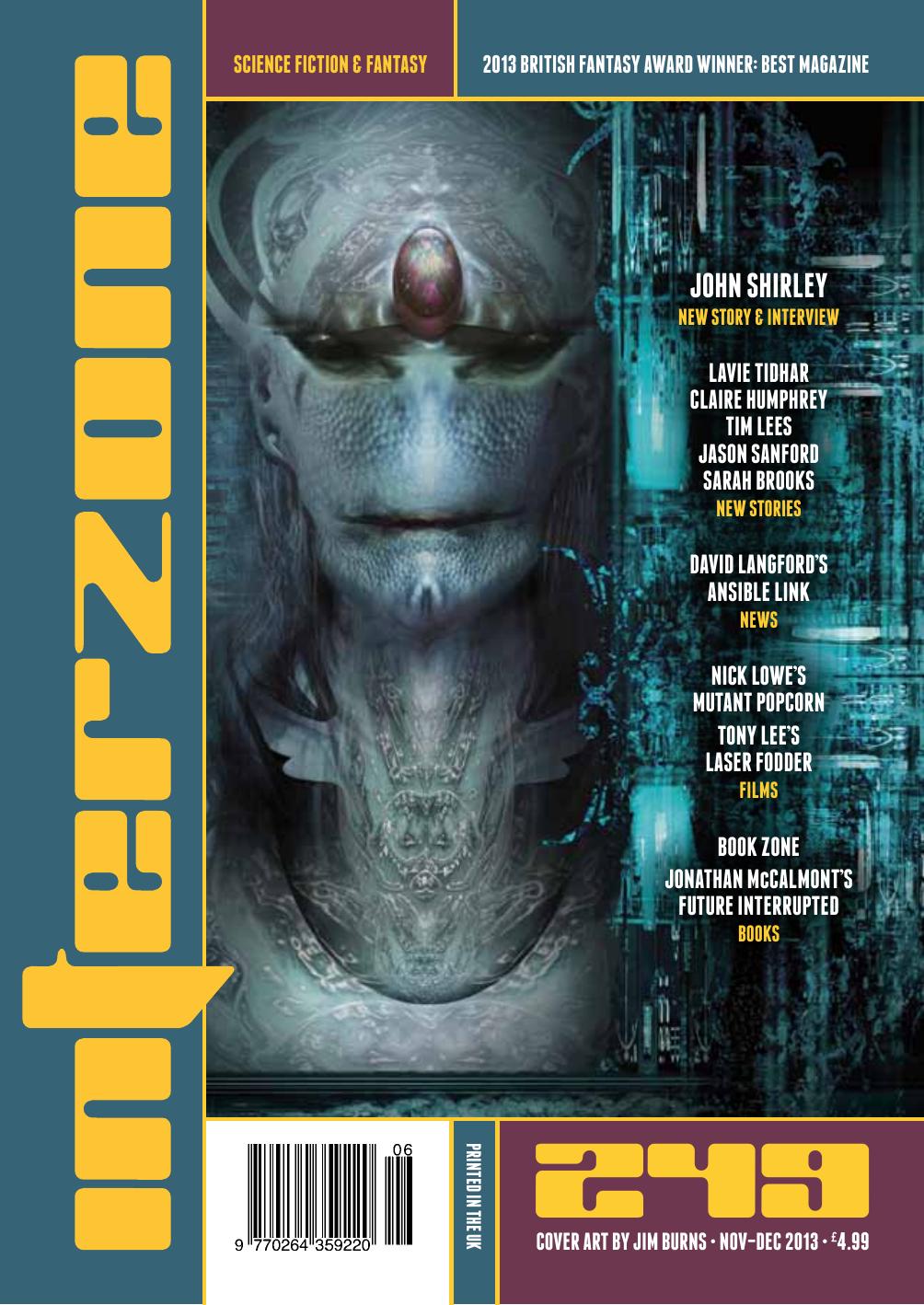 Interzone Science Fiction and Fantasy - Issue 249 - Nov-Dec 2013