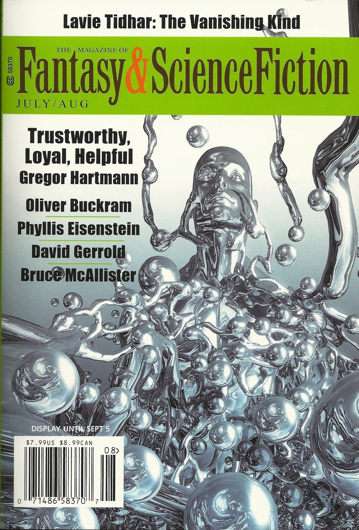 The Magazine of Fantasy & Science Fiction - July/August 2016